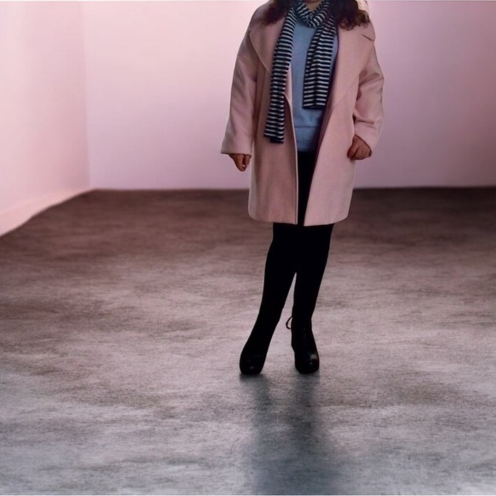 Stylish light pink coat